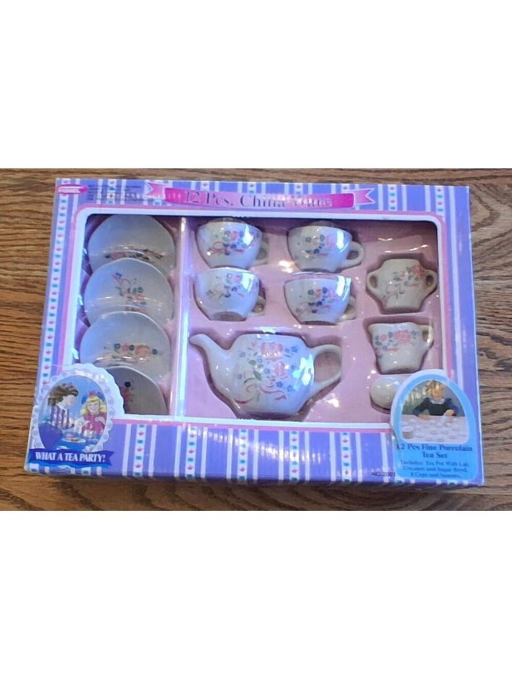 Vintage New Fishel 16 Piece Fine Porcelain Children's Tea Set